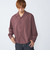 City Ambient Products: オープンカラー 楊柳 ソリッド ロングスリーブ シャツ
