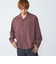 City Ambient Products: オープンカラー 楊柳 ソリッド ロングスリーブ シャツ