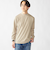 【WEB限定】SHIPS: ポンチ モックネック ロングスリーブ Tシャツ