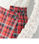 チェック プリーツ 巻き スカート