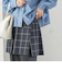 チェック プリーツ 巻き スカート