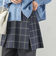 チェック プリーツ 巻き スカート