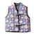 Soi-e:〈手洗い可能〉プリント キルティング リバース ベスト