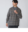 【SHIPS別注】Errico Formicola: ウィンドウペーンチェック オーバーシャツ