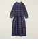 quaranciel:〈手洗い可能〉チェック シェイプ ワンピース