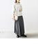 《一部追加予約》SHIPS any: ウーステッド ワイド プリーツ マキシ スカート 2