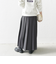 《一部追加予約》SHIPS any: ウーステッド ワイド プリーツ マキシ スカート 2