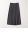 《一部追加予約》SHIPS any: ウーステッド ワイド プリーツ マキシ スカート 2