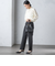 〈手洗い可能〉裏起毛 スリム テーパード パンツ