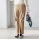 〈手洗い可能〉裏起毛 スリム テーパード パンツ