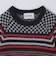 NOMA t.d.: CHECKER & STRIPE SWEATER
