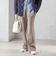 〈手洗い可能〉ストレッチ フレア パンツ