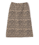 SHIPS Colors:〈手洗い可能〉レオパード ジャカード スカート