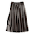 SHIPS Colors:合成皮革 ワイド プリーツ スカート◇