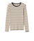 SHIPS Colors:〈手洗い可〉ボーダー リブ クルーネック ニット◇