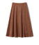 SHIPS Colors:〈手洗い可能〉フェイクスエード（ポリエステル）フレアスカート