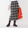 SHIPS Colors:起毛 チェック タイトスカート◇