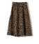 SHIPS Colors:〈手洗い可能〉レオパード ジャカード タック スカート