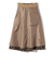 SHIPS Colors:〈手洗い可能〉レオパード ジャカード タック スカート