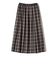 SHIPS Colors:チェック ワイド プリーツ スカート