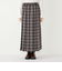 SHIPS Colors:チェック ワイド プリーツ スカート