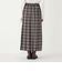 SHIPS Colors:チェック ワイド プリーツ スカート