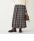SHIPS Colors:チェック ワイド プリーツ スカート