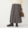 SHIPS Colors:チェック ワイド プリーツ スカート