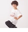 SHIPS any: プリント × 刺繍 ロゴ Tシャツ<KIDS>