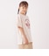 SHIPS any: プリント × 刺繍 ロゴ Tシャツ<KIDS>