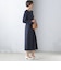 〈手洗い可能〉トリアセテート混 フロント タック ワンピース（セットアップ対応）