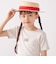 SHIPS any: ストロー ボーターハット<KIDS>◇