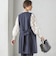 〈手洗い可能〉トリアセテート混 ロング ジレ（セットアップ対応可）