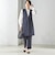 〈手洗い可能〉トリアセテート混 ロング ジレ（セットアップ対応可）