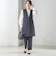 〈手洗い可能〉トリアセテート混 ロング ジレ（セットアップ対応可）