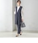 〈手洗い可能〉トリアセテート混 ロング ジレ（セットアップ対応可）
