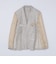TAGLIATORE: メランジ ベージュ ホップサック ジャケット