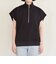quaranciel:〈洗濯機可能〉ライト ポンチ ハーフジップ フレンチスリーブ TEE