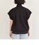 quaranciel:〈洗濯機可能〉ライト ポンチ ハーフジップ フレンチスリーブ TEE