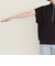 quaranciel:〈洗濯機可能〉ライト ポンチ ハーフジップ フレンチスリーブ TEE
