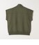 quaranciel:〈洗濯機可能〉ライト ポンチ ハーフジップ フレンチスリーブ TEE