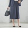 トリアセテート混 セミ タイト スカート
