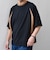 SHIPS any:〈洗濯機可能〉リブ パネル スポーティー ジャージー Tシャツ◇
