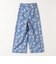 SHIPS any:〈洗濯機可能〉Les Olivades ボタニカル プリント ベルト ラップ セミワイド パンツ