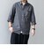 SHIPS any:〈洗濯機可能〉コットン/リネン ７分袖 レギュラー シャツ 25SS◇