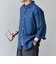 SHIPS any:〈洗濯機可能〉コットン/リネン ７分袖 レギュラー シャツ 25SS◇