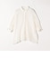 quaranciel :〈洗濯機可能〉シアー バンピー レギュラーカラー パフ シャツ ブラウス