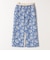 SHIPS any:〈洗濯機可能〉Les Olivades ボタニカル プリント Iライン イージー スカート