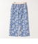 SHIPS any:〈洗濯機可能〉Les Olivades ボタニカル プリント Iライン イージー スカート