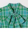 SHIPS any:〈洗濯機可能〉マドラス チェック ボウタイ パフスリーブ ブラウス